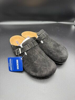 NWT Birkenstock Black Clog Softbed Size 43 Classic Comfort Shoes